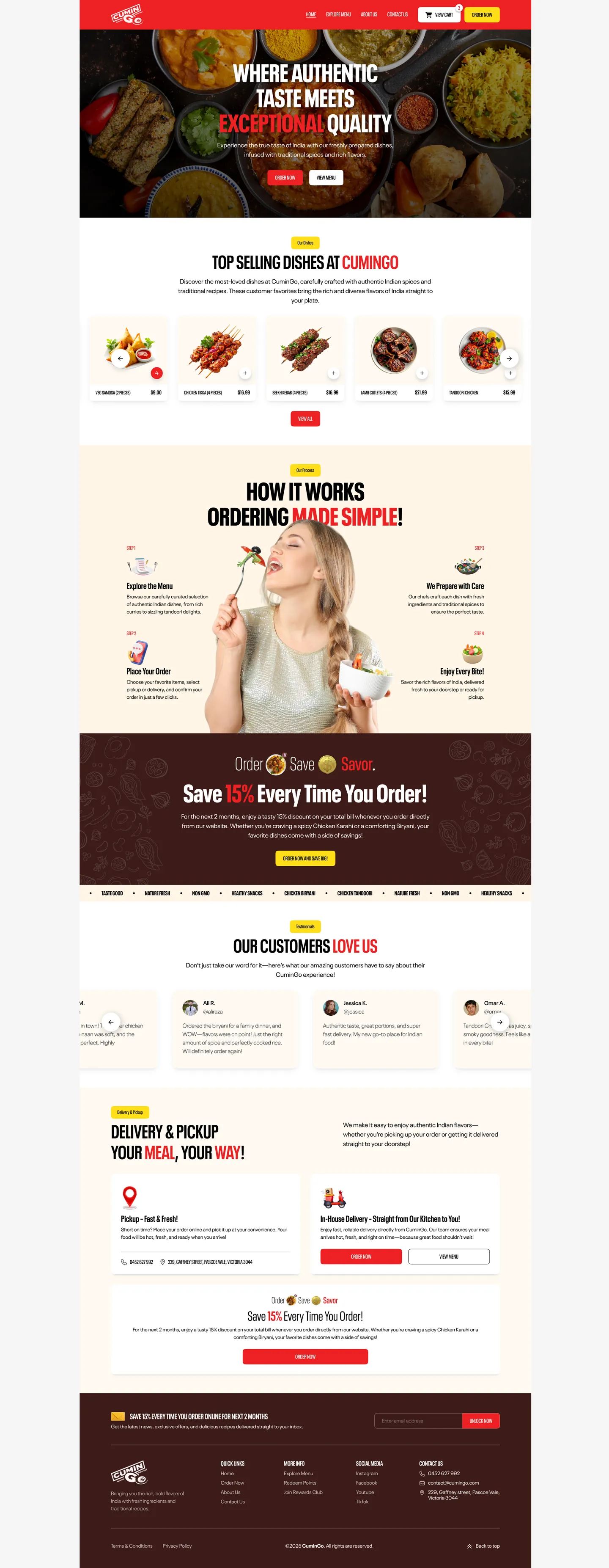 CuminGo home page