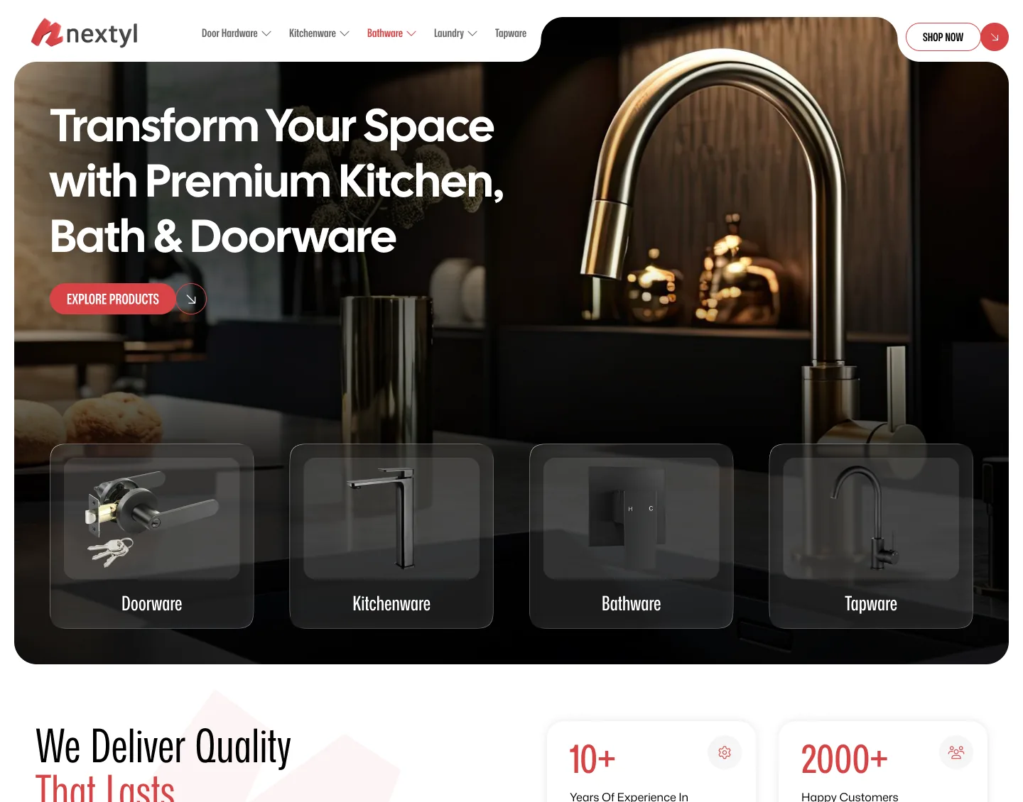 Nextyl website design